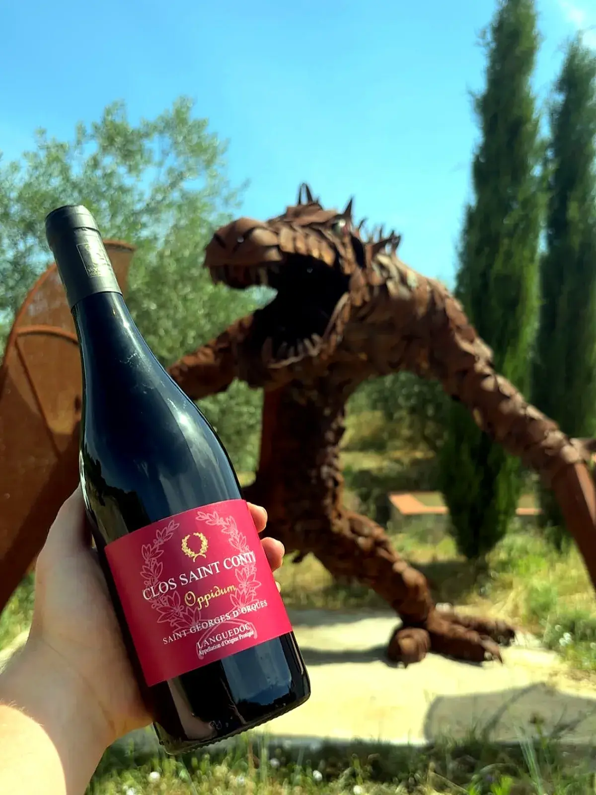 Clos Saint Conti · Bouteille oppidum dragon