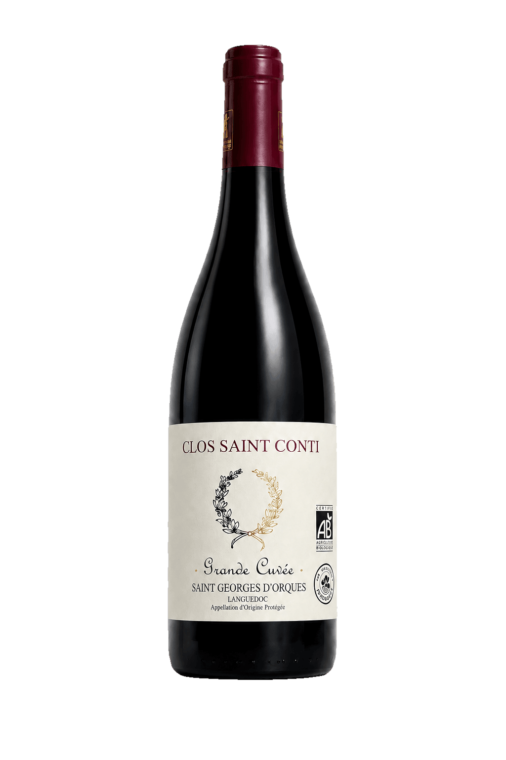 Bouteille Grande Cuvée rouge Clos Saint Conti