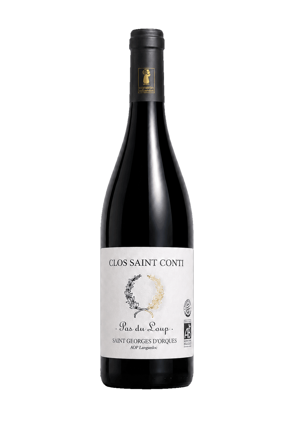 Bouteille Le Pas du Loup rouge Clos Saint Conti